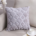 PV Plush Pillow Cases Double-Sided Soft Throw Pillow Cover Solid Square Decorative Pillow Cushion Cover